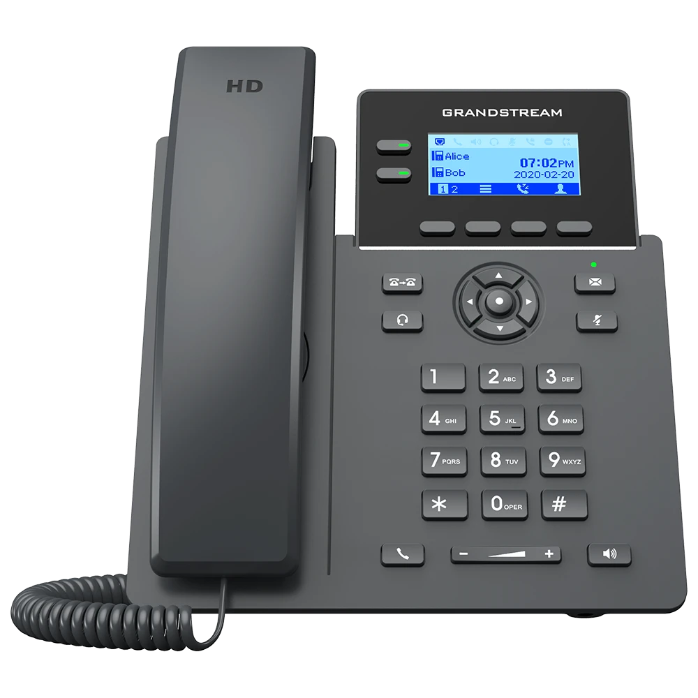 Teléfono IP Grandstream GRP2602G con Gigabit Ethernet y PoE para oficinas en Costa Rica